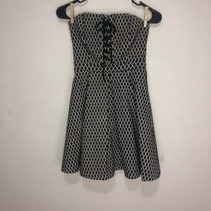 Strapless baby doll dress